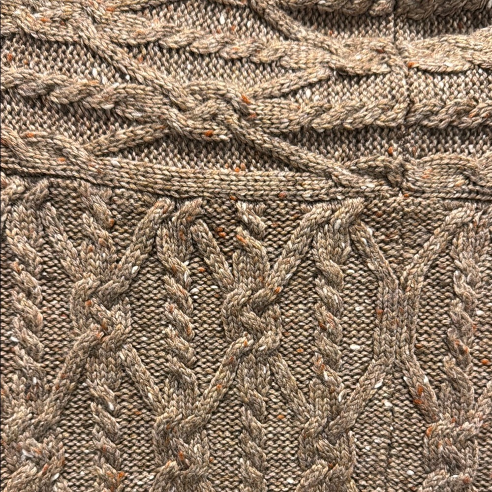 Anthropologie Brown Chunky Turtleneck Sweater - Picture 6 of 9